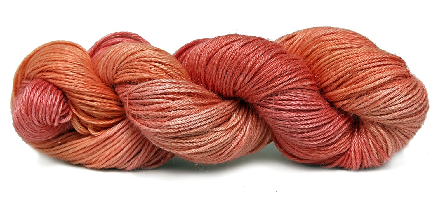 fiesta yarns hand dyed ballet yarn, white zinfandel